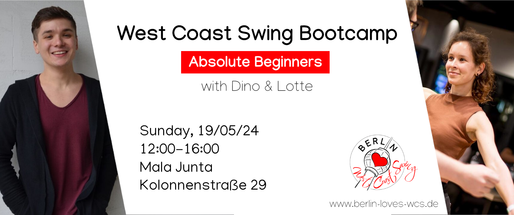 West Coast Swing Bootcamp for absolute Beginners